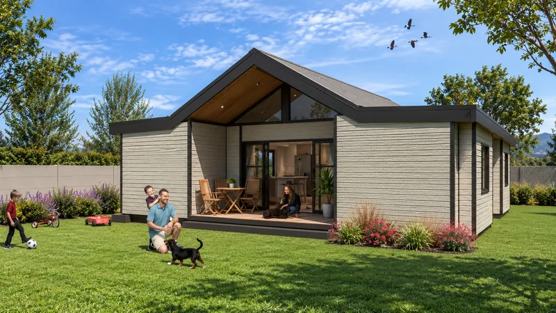 3 Bedroom Container House exterior render